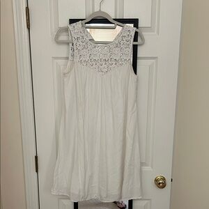 Old Navy White Lace Mini Dress